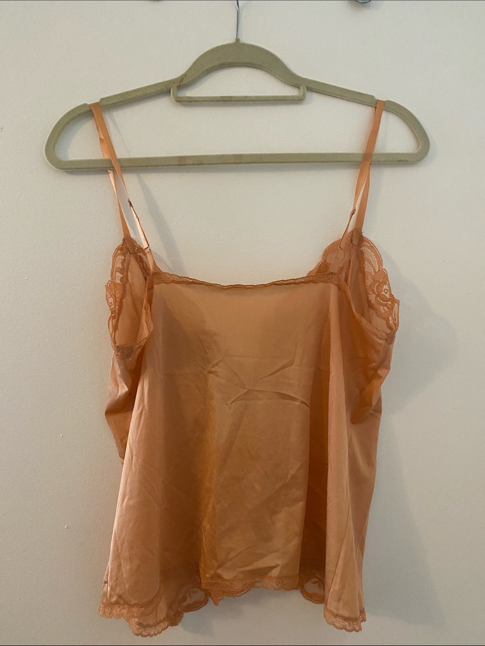 Vanity Fair Peach Lace-Trim Camisole - Picture 2 of 4